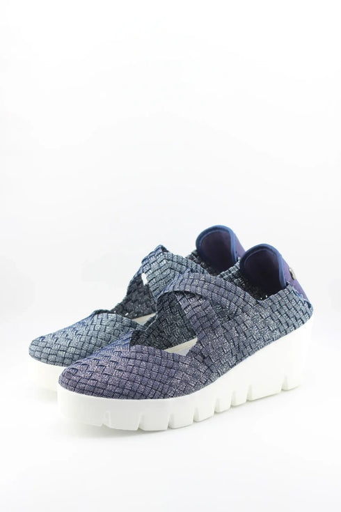 Bernie Mev Woven Mary Jane Platform Shoe